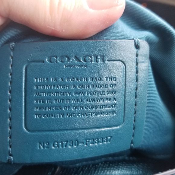 Coach Teal Crossbody Bag - Picture 5 of 15